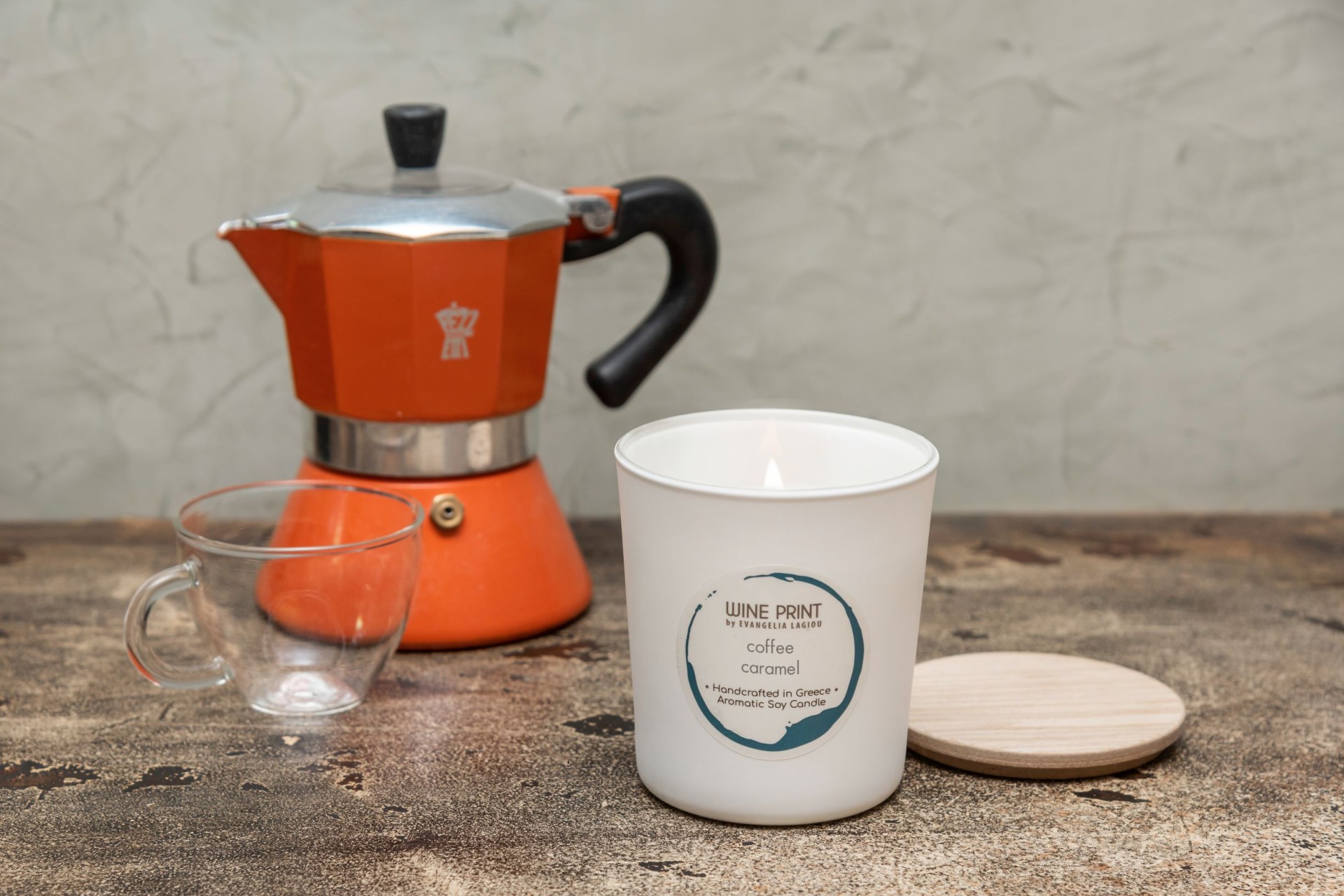 Coffee Caramel White ceramic cup